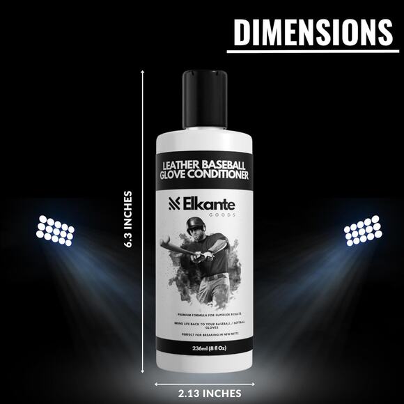 Ellkante Goods Leather Baseball Glove Conditioner, Premium Blend Baseball Glove - Picture 5 of 7